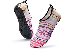 Water Shoes for Aqua Exercise - Shell and Rock Protection Barefoot Quick-Dry...