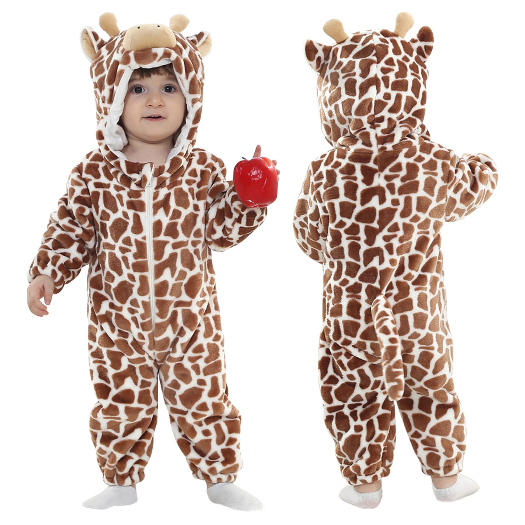 Doladola Unisex-Baby Toddlers Romper Jumpsuit con Capucha Monos para bebés niño Monos para bebés niña