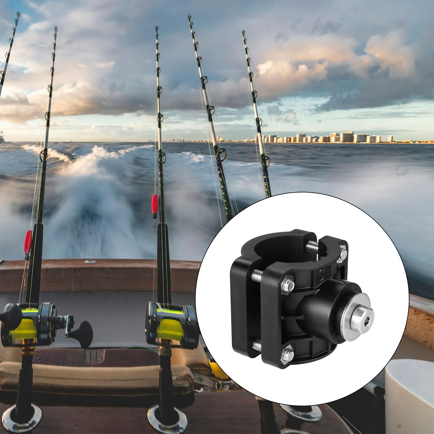 Accesorios de Montaje en Poste 0 Grados, para Transductor Panoptix LVS32 para LiveScope Plus LVS34 y Sistema Reemplace 010-13228-03 0101322803 para Paquete Pesca Hielo LiveScope y su Sistema