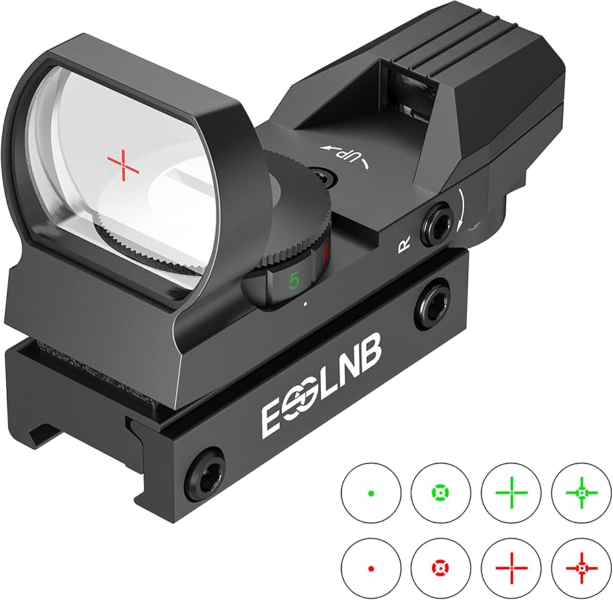 ESSLNB Red Dot Scope 5 Brightness Settings Rifle Scope with 20mm