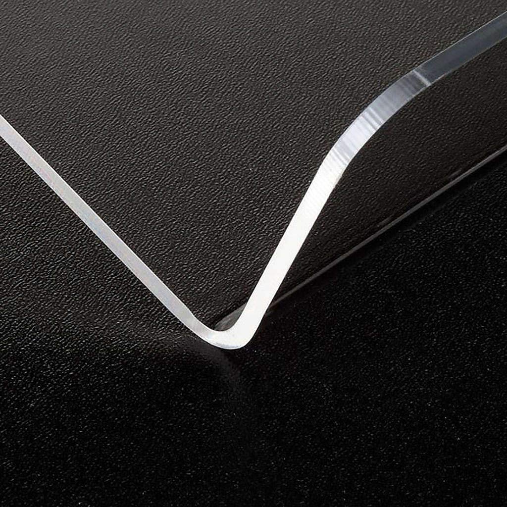 Holyart Pupitres de Lecture: Pupitre en plexiglas mm 3 Arrondi, 30 x 45 cm (11.82 x 17.73 inc.)