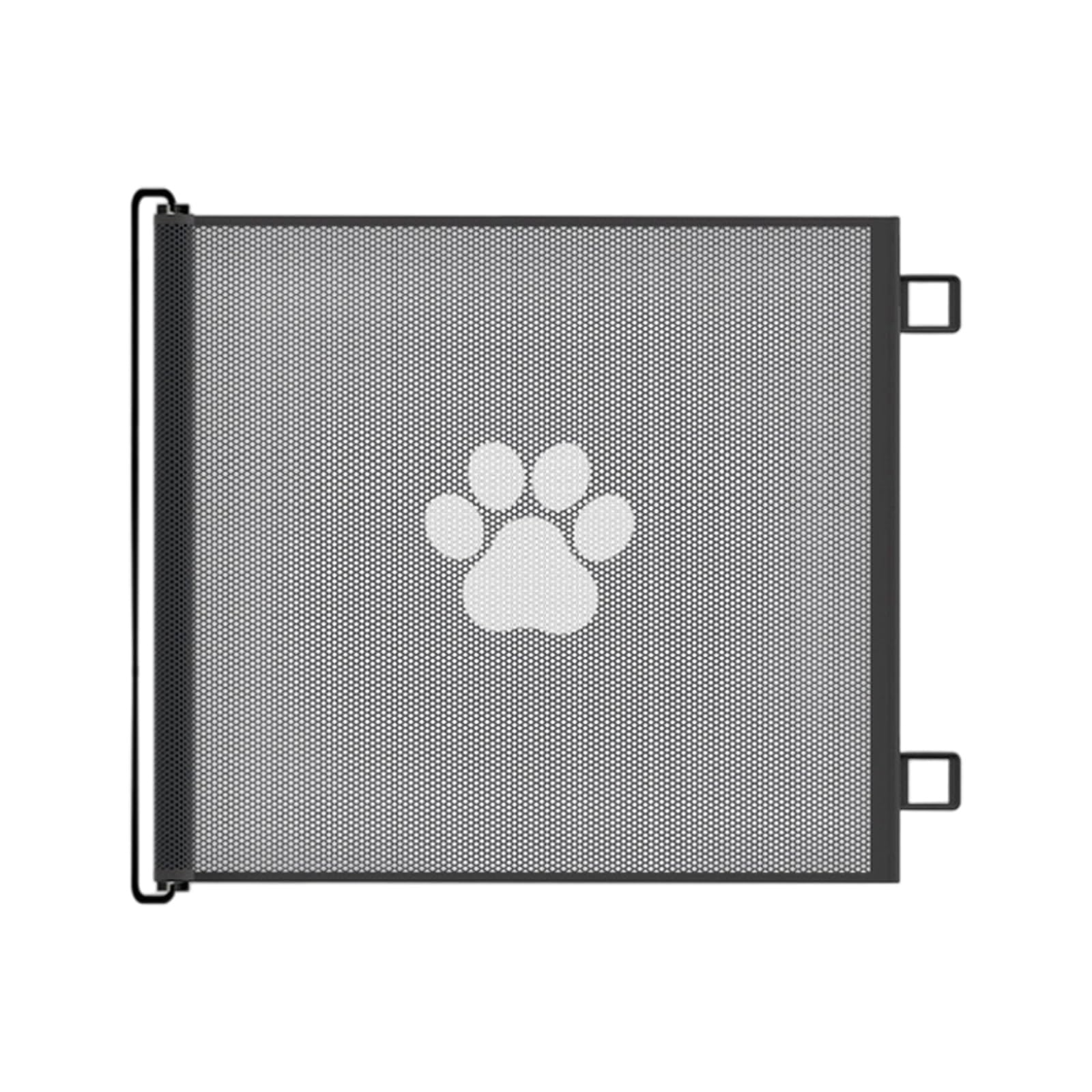 Retractable Dog Gate for Small Pet Stair Barrier Flexible Indoor Outdoor Use Fit Narrow Space Childproofing Hallways Automatic Retractable Pet Gate