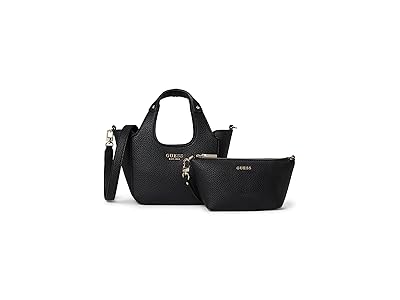 GUESS Calista Mini Tote Satchel Handbags Black, Polyester