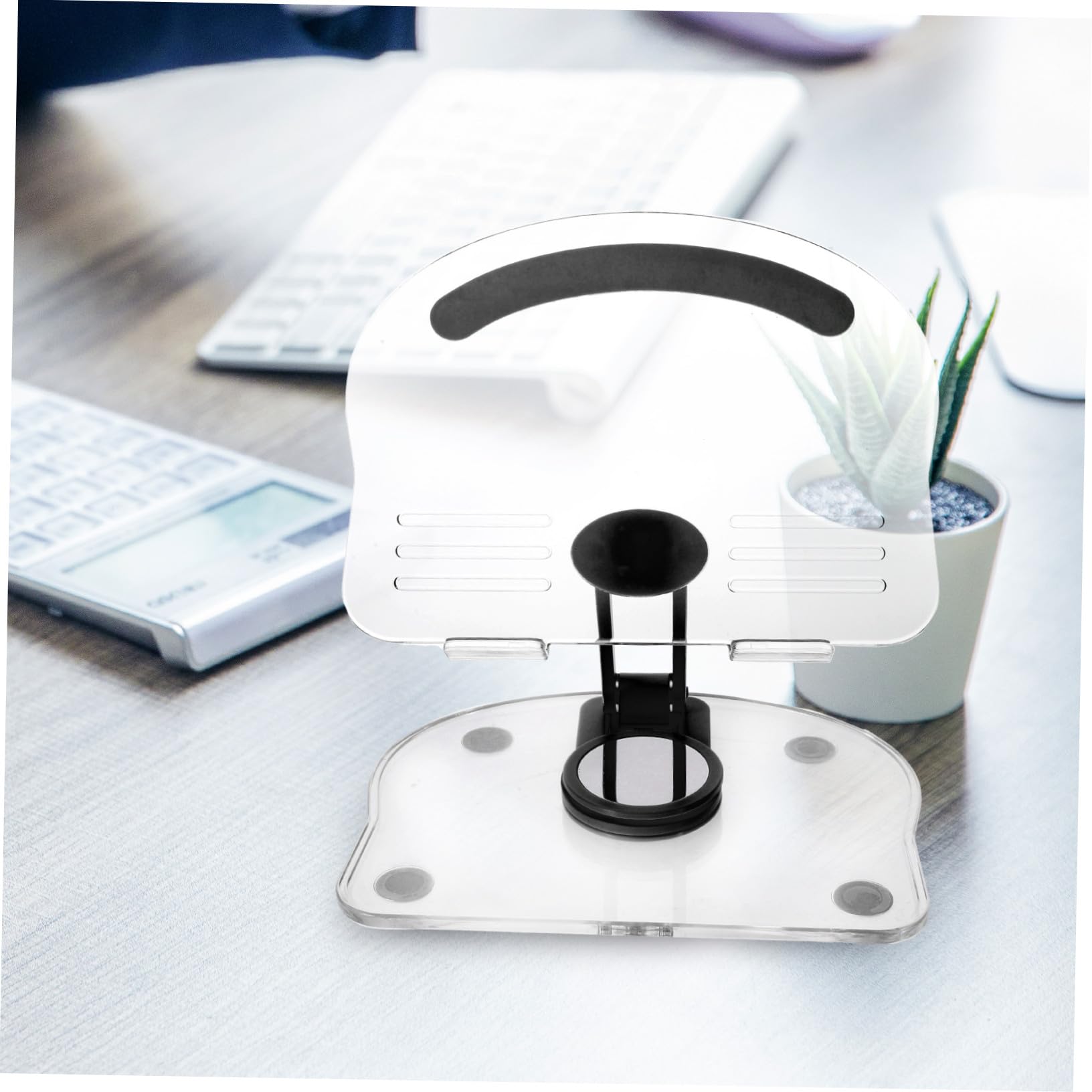 Didiseaon Soporte Plegable para Tableta de Acrílico Ligero y Práctico Base Antideslizante para Escritorio y Uso Portátil