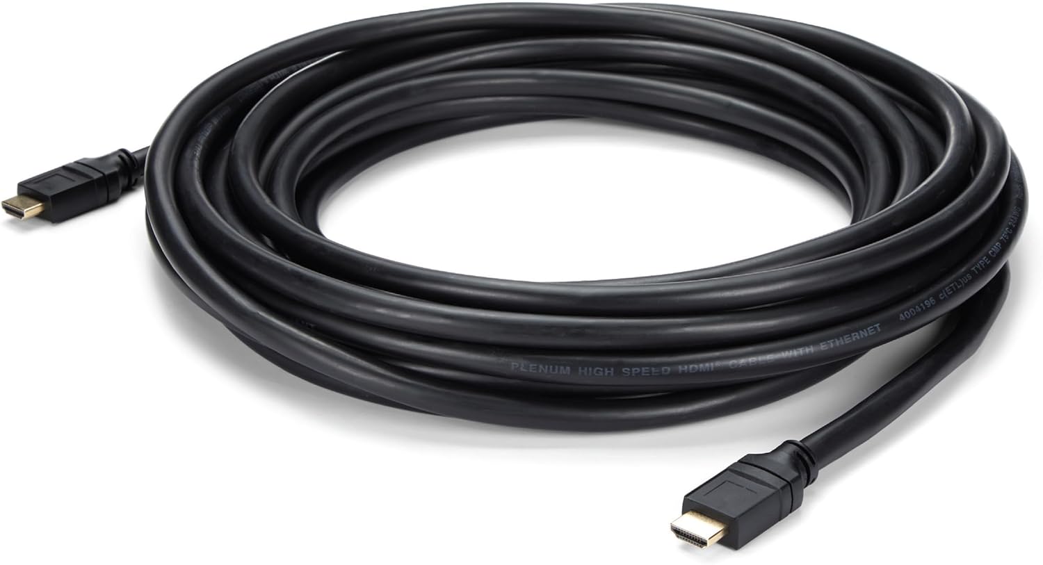 StarTech.com 25ft Plenum Rated HDMI Cable, 4K High Speed Long HDMI Cord w/Ethernet, 4K30Hz UHD, 10.2 Gbps, HDCP 1.4, in Wall Plenum HDMI 1.4 Display Cable, HDMI to HDMI Computer to TV Cable (HDPMM25)