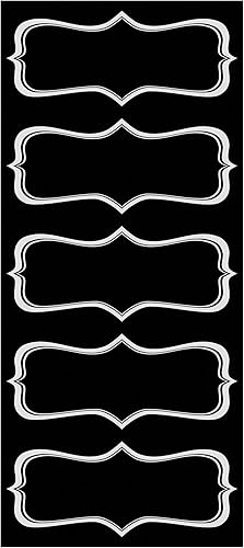 Miniatura 2 de Juego de 10 etiquetas de pizarra negras para despegar y pegar