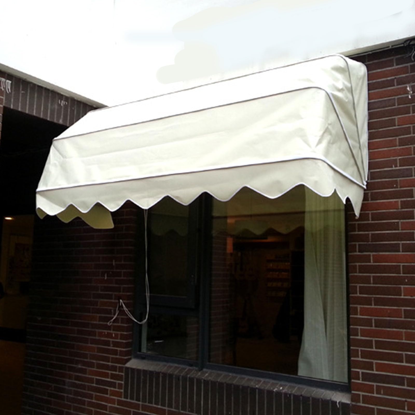 LWJSOCP Retractable ning Canopy – UV-Resistant Waterproof Curved Roof Shelter for Doors & Outdoor Balcony & Garden ning 170x60x60cm Manual Installat