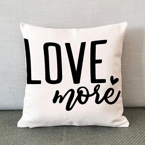 Miniatura 4 de Funda de almohada romántica para el día de San Valentín funda de cojín Love More para boda compromiso aniversario decoración del hogar para sofá