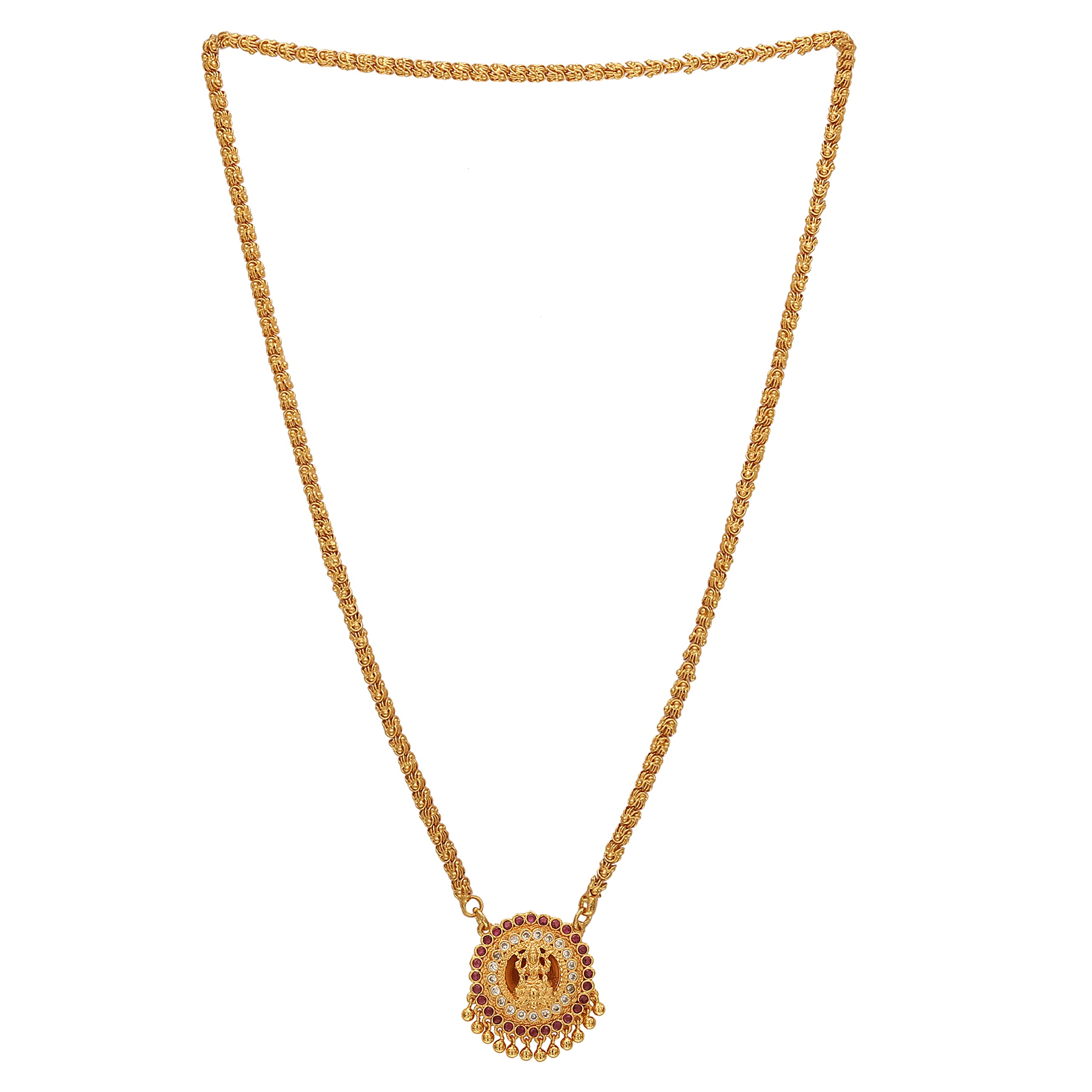 See full amazon price history chart for Radhas Creations Alloy 22K Yellow Gold Plated Ruby Pendant Chain Necklace For Womens & Girls - Yellow Gold Radhas Creations Alloy 22K Yellow Gold Plated Ruby Pendant Chain Necklace For Womens & Girls - Yellow Gold (B09VK5251S) Amazon Price History, Amazon Price Tracker