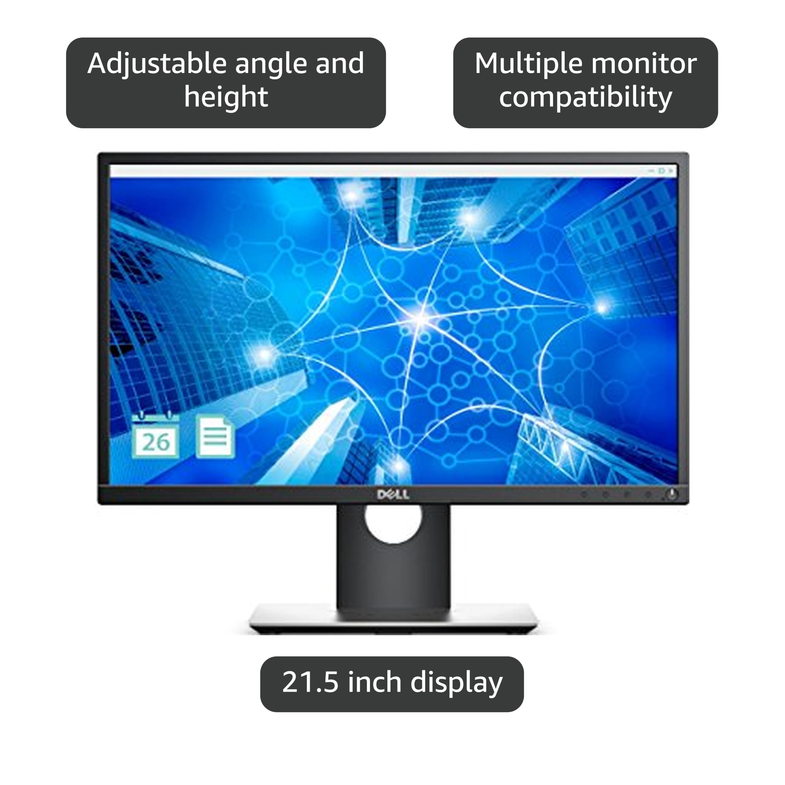 Amazon.com: Dell 22 Monitor P2217H 54.6cm (21.5Inch) Black, EUR