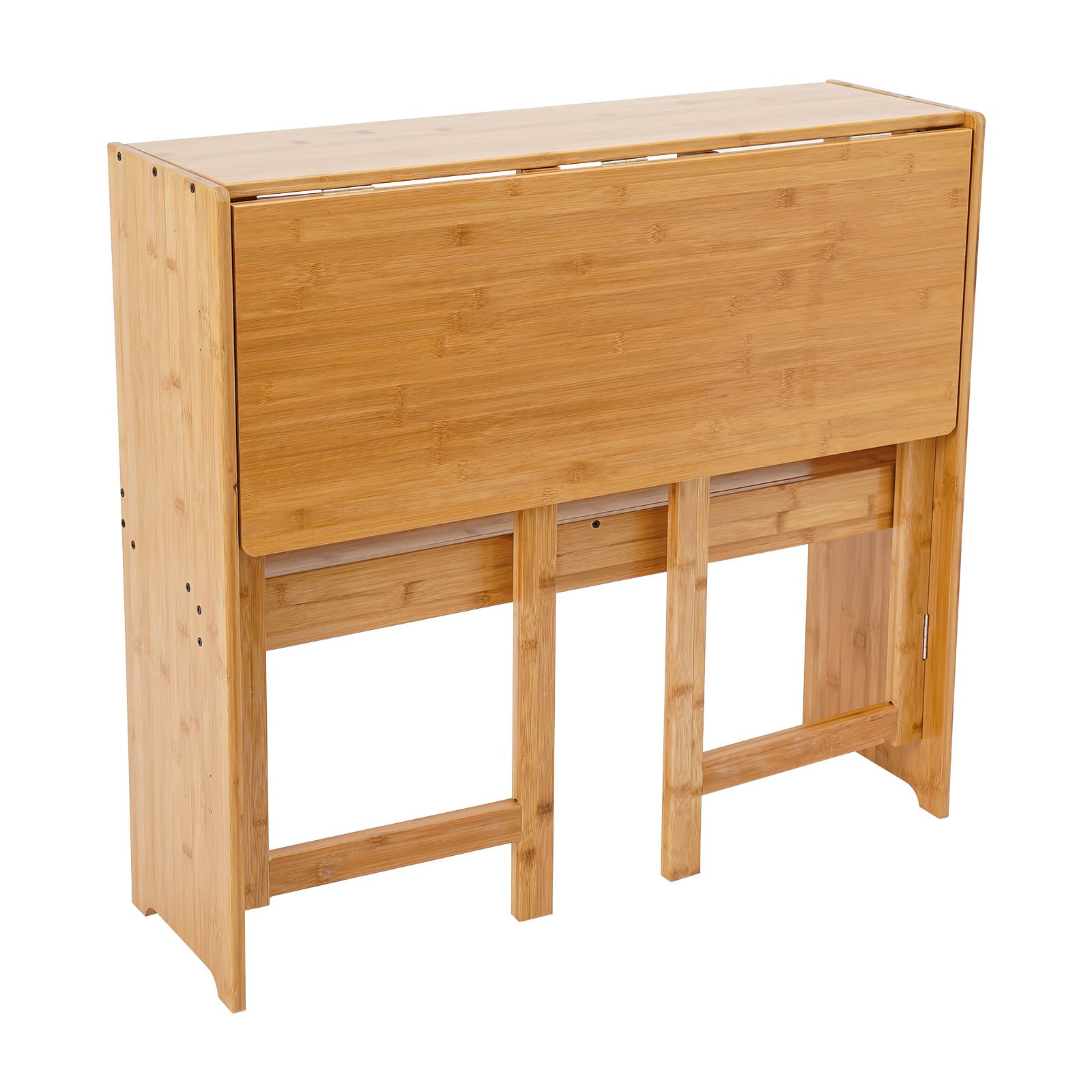 Piccola scrivania pieghevole con scaffale, per casa, ufficio, pieghevole, con scaffale, per ufficio e studio, 83 x 54 x 76 cm