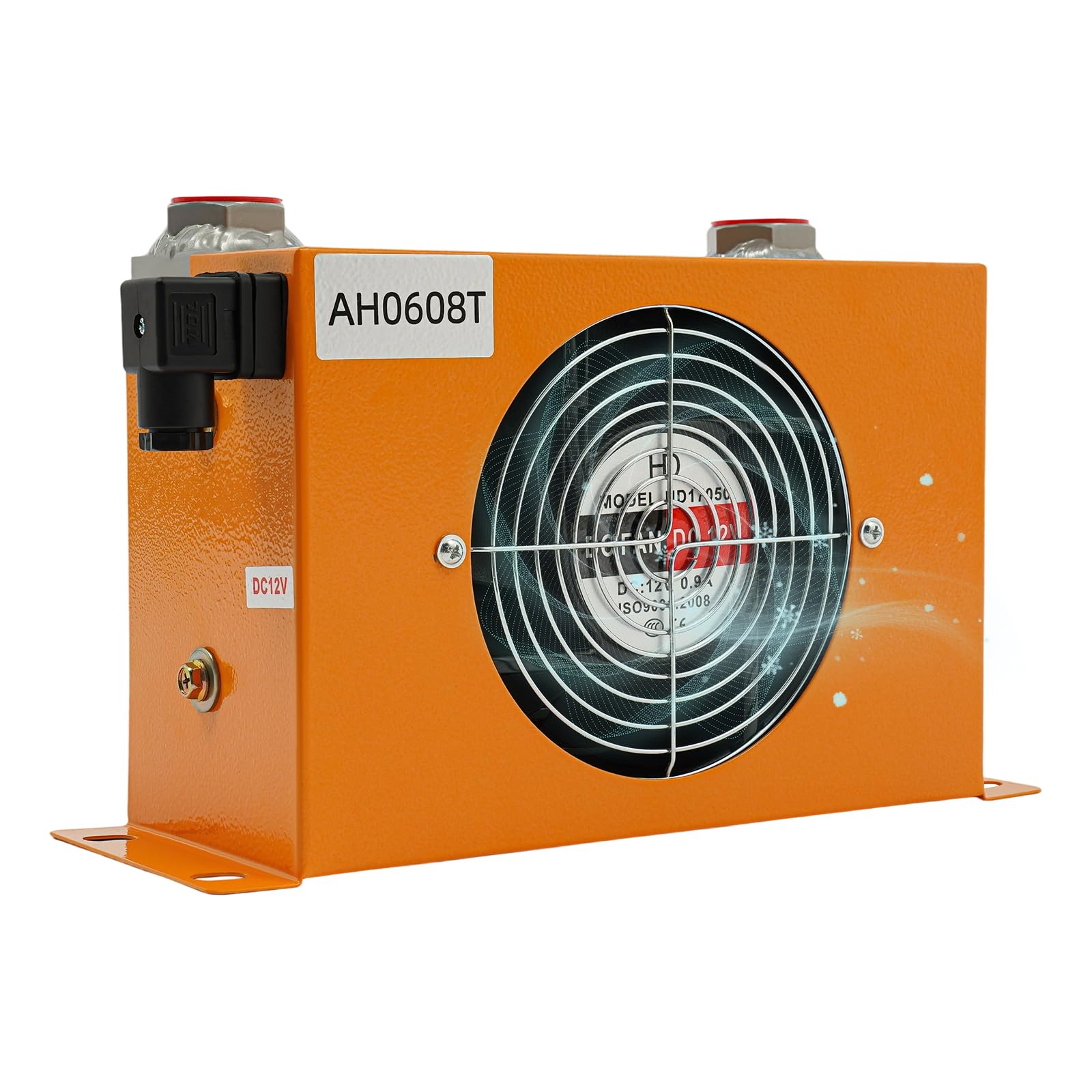 Hydrauliczna chłodnica powietrza AH0608T – 60 LPM 12 V DC chłodzenie powietrzem, chłodnica oleju, chłodzona powietrzem