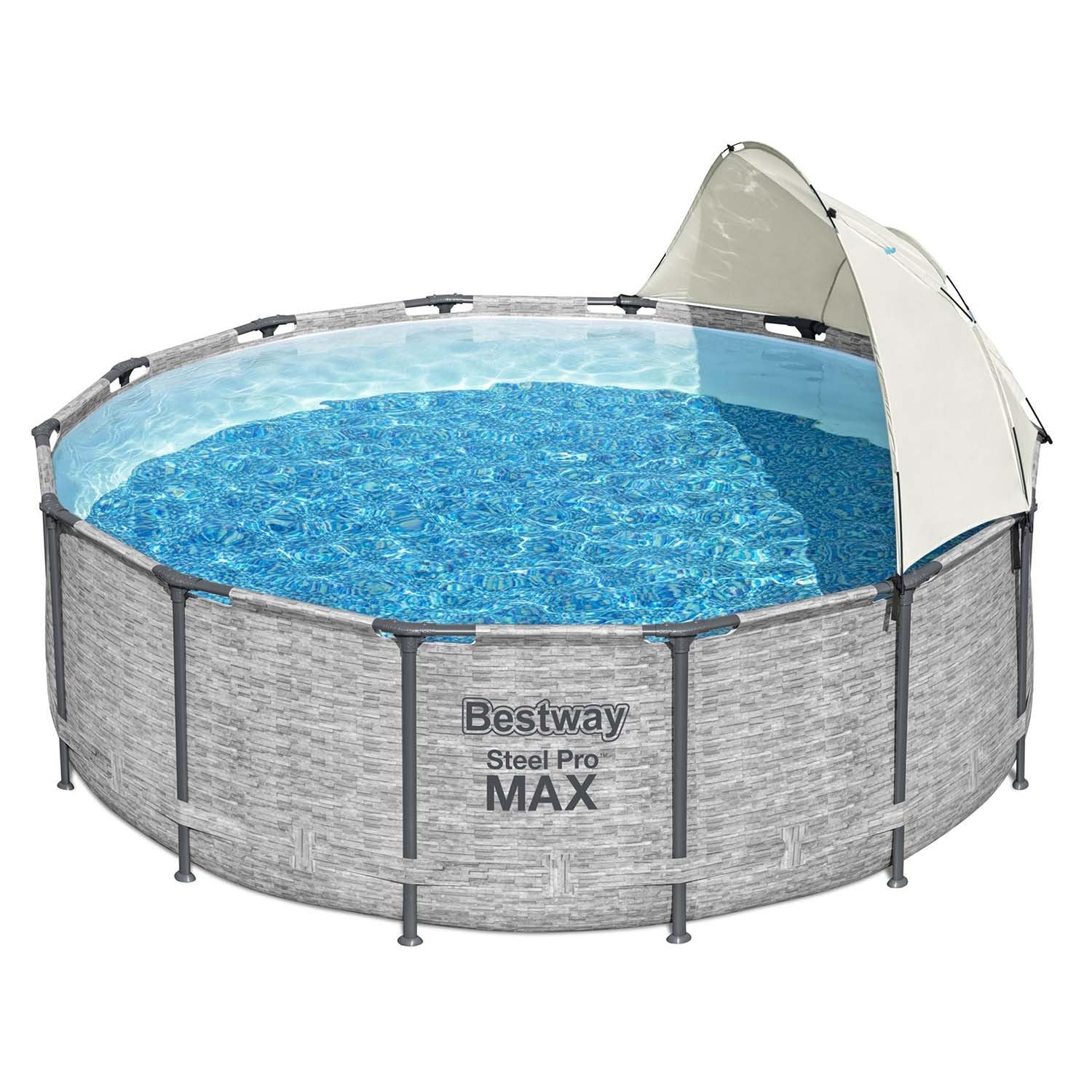 Bestway Auvent de piscine hors sol Blanc
