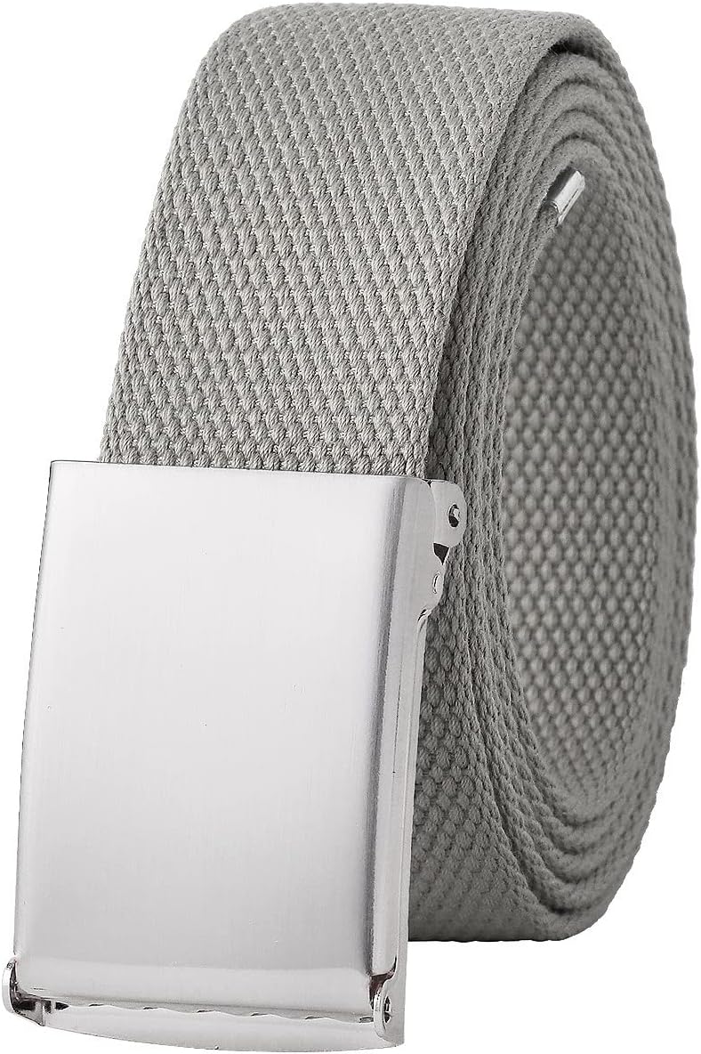 Canvas Web Belt Fully Adjustable Cut to Fit Golf Belt Flip Top Buckle