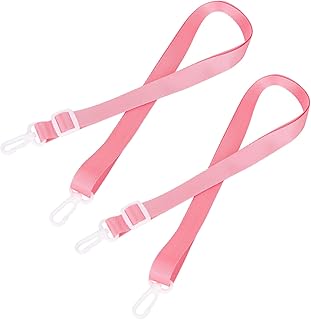 2pcs Shower Lanyard for Mastectomy Drain Holder, Post-Mastectomy Drain Belt Must Haves for Women Adjustable Breast After-Surgery Recovery Management Accessory Supplies (Pink)