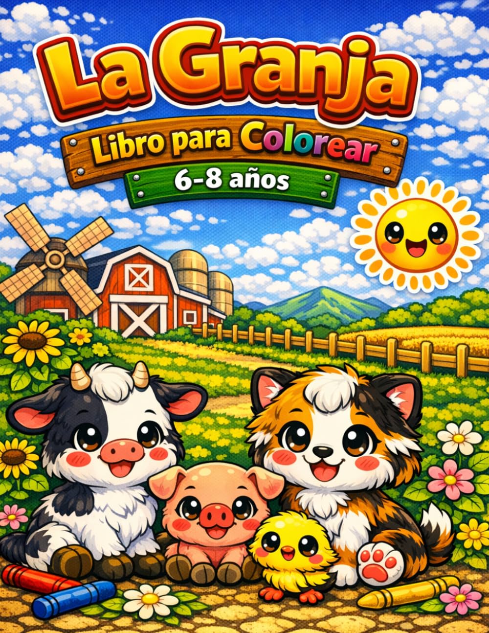 LA GRANJA: Libro para colorear 6 - 8 años (Luna Colors - Explorer 6 - 8)