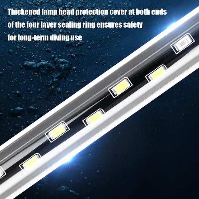 Foto 7 de 8 de Teksome Luces LED sumergibles para Acuario, luz LED para Acuario - Luz LED Impermeable para pecera