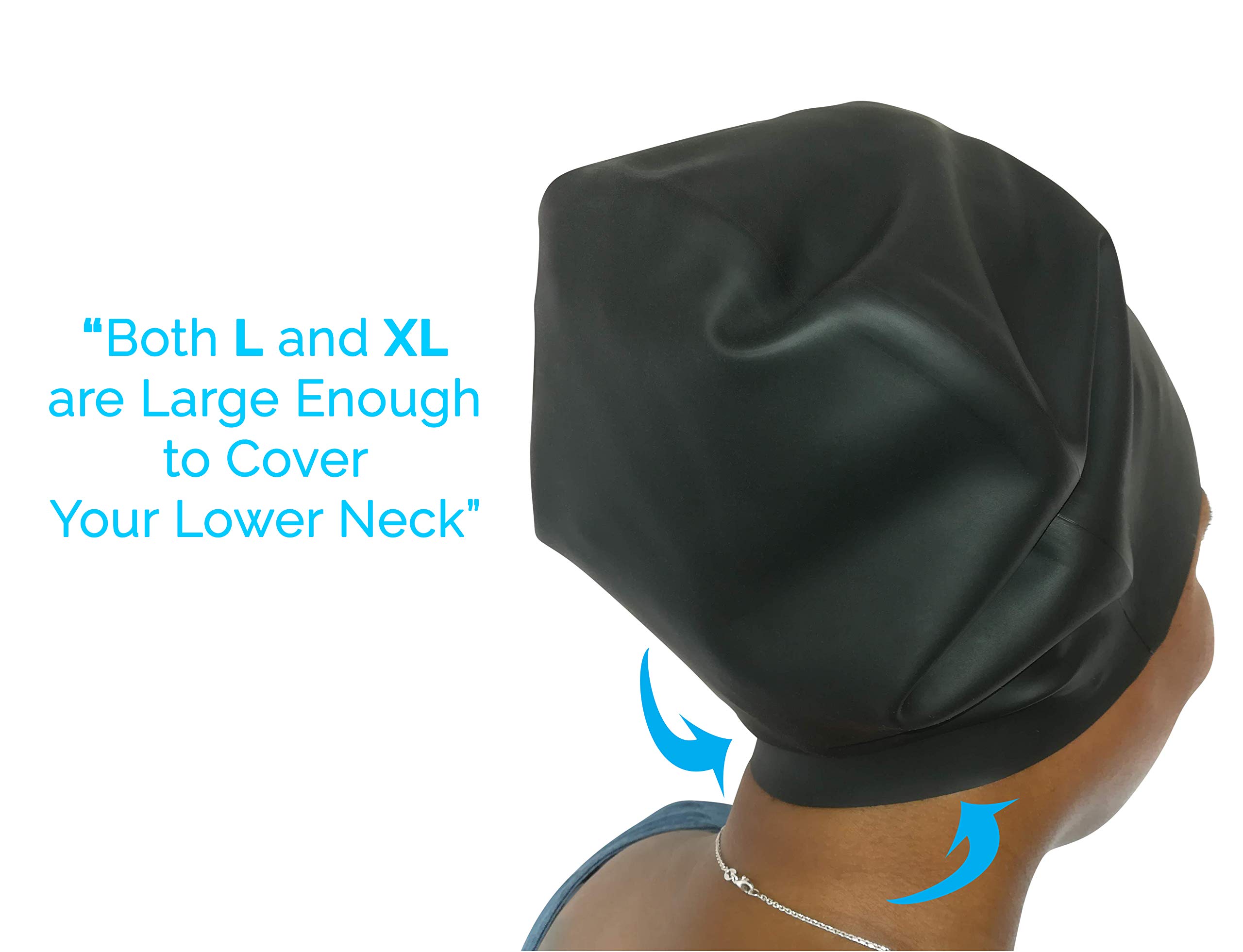 Sargoby Fitness Swimming Cap braids for Long Hair Dreadlocks Dreads or