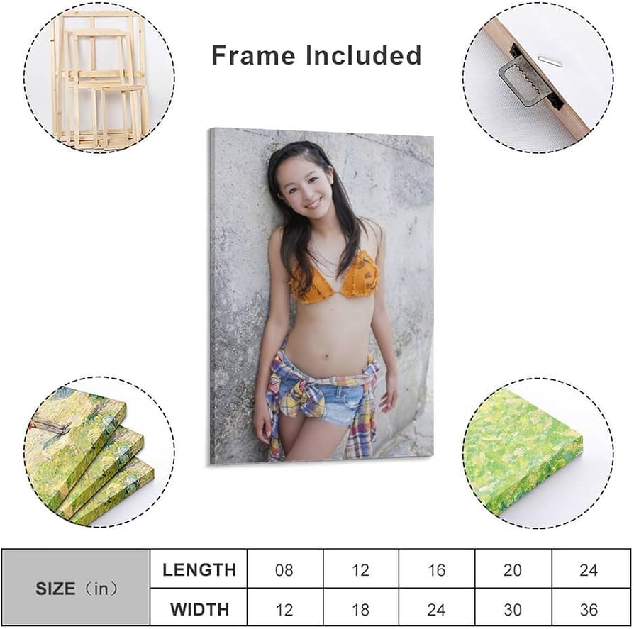 Amazon.co.jp: 清野菜名グラビア画像のポスター キャンバス ポスター