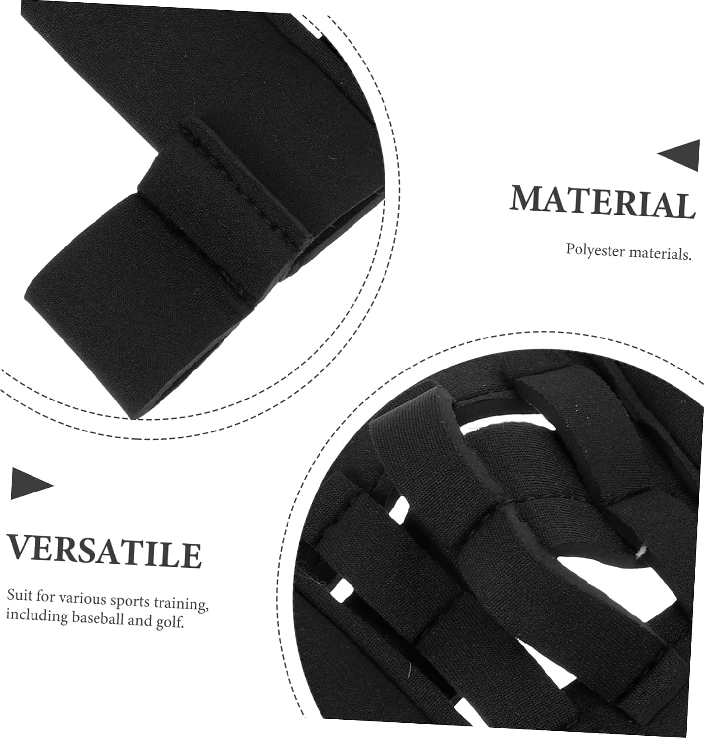 Toddmomy Mini Baseball Training Glove Lightweight Polyester Softball Catcher Mitt for Golf and Baseball Compact Fit for Various Hand Portable Sports Glove for