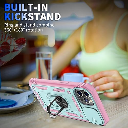 Miniatura 2 de Funda para iPhone 12, iPhone 12 Pro, a prueba de golpes, resistente a los impactos con lente deslizante funda protectora para iPhone 12iPhone 12 Pro