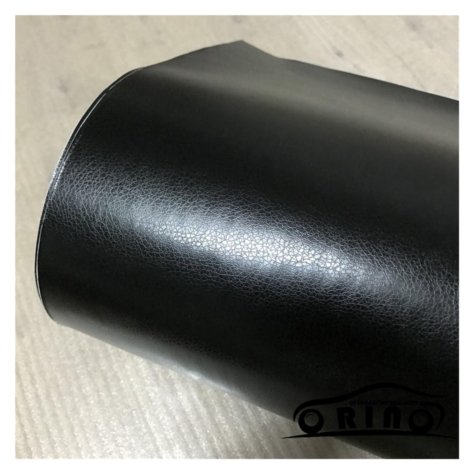 Auto Folie,Auto Folierung Schwarzes Ledermuster PVC-Klebstoff-Vinyl-Film-Aufkleber für Auto-Karosserie-Innen-Dekoration Vinyl-Wrap-Auto-Leder-Film(Brown,50cm x 300cm)