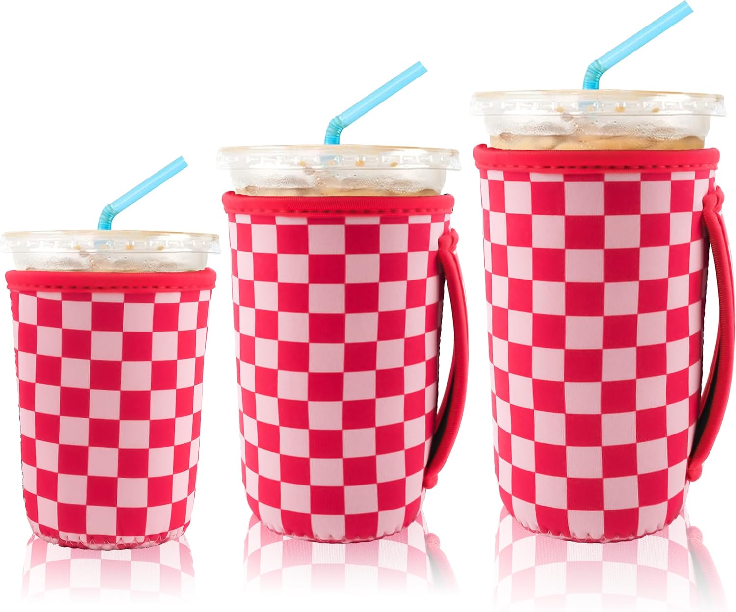 Amazon.com: KJQJLY 3 Pack Reusable Iced Coffee Sleeves for Iced Coffee ...