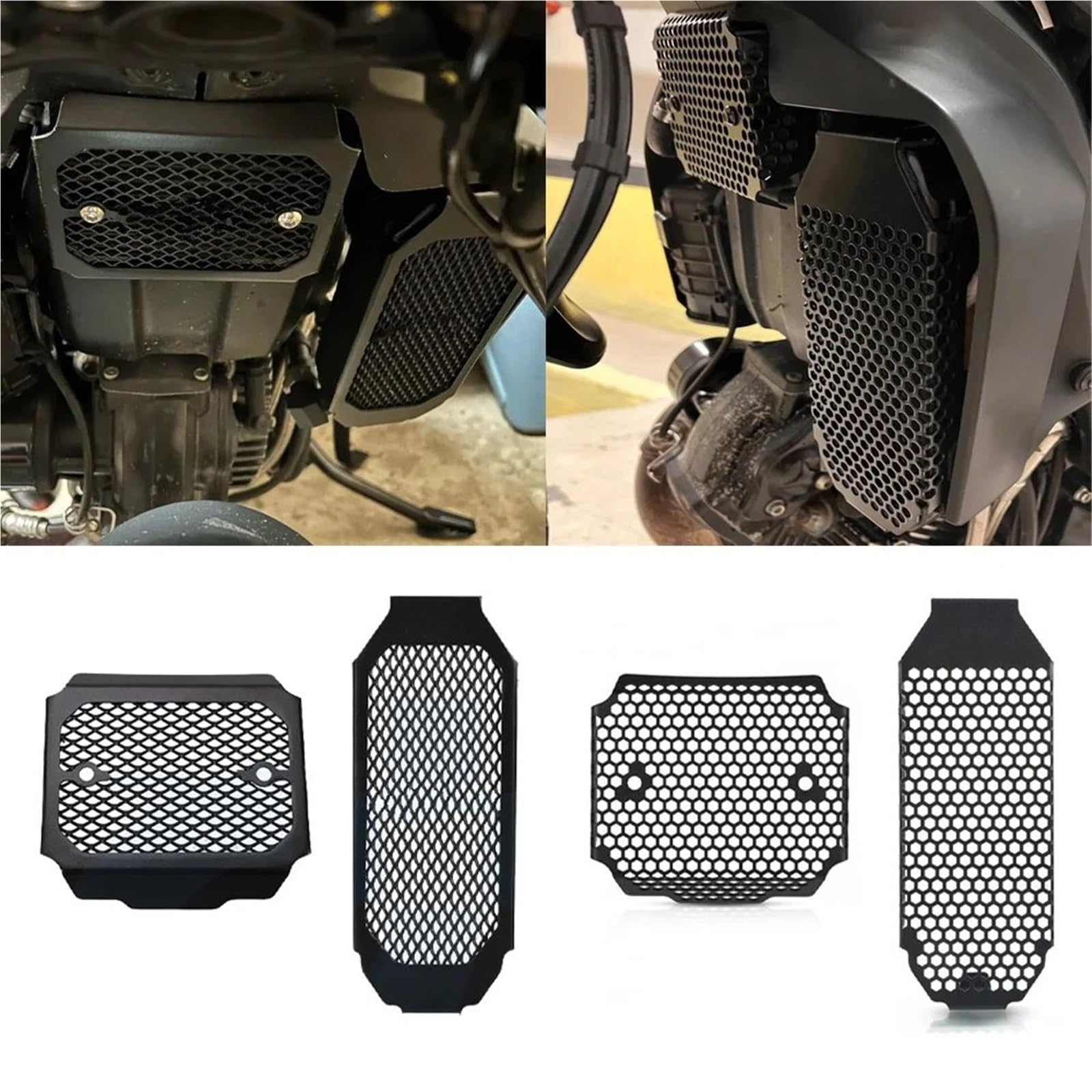 Chłodnica Protector Osłona Pasuje do Ducati Scrambler800 2015-2025 Osłona chłodnicy prostownika Osłona chłodnicy oleju(Black C)