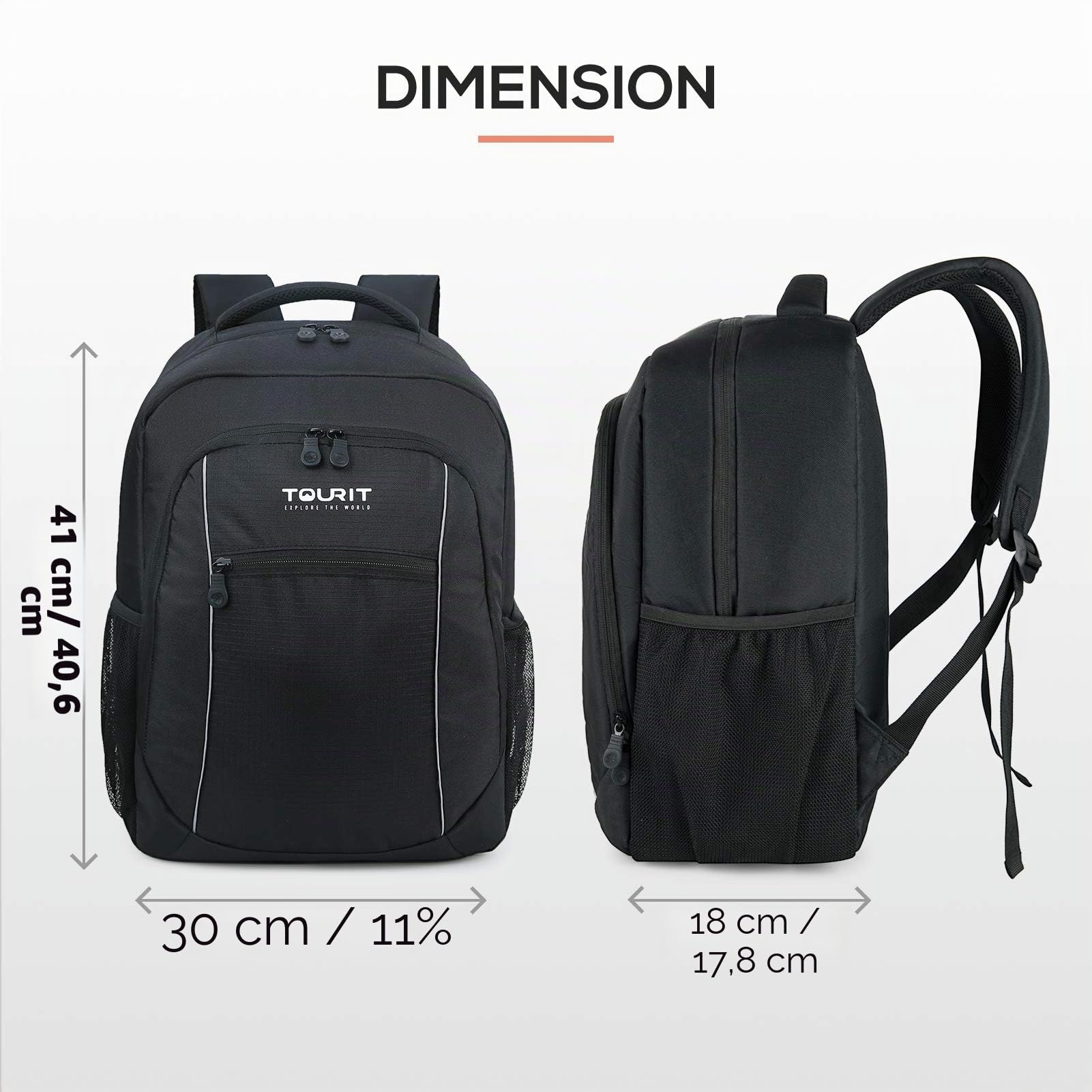 TOURIT Sac à Dos Isotherme isolé 25 canettes Sac Isotherme léger Sac à Dos étanche avec glacière pour Hommes Femmes au Travail, Pique-Nique, randonnée, Camping, Plage, Parc Excursions d'une journée