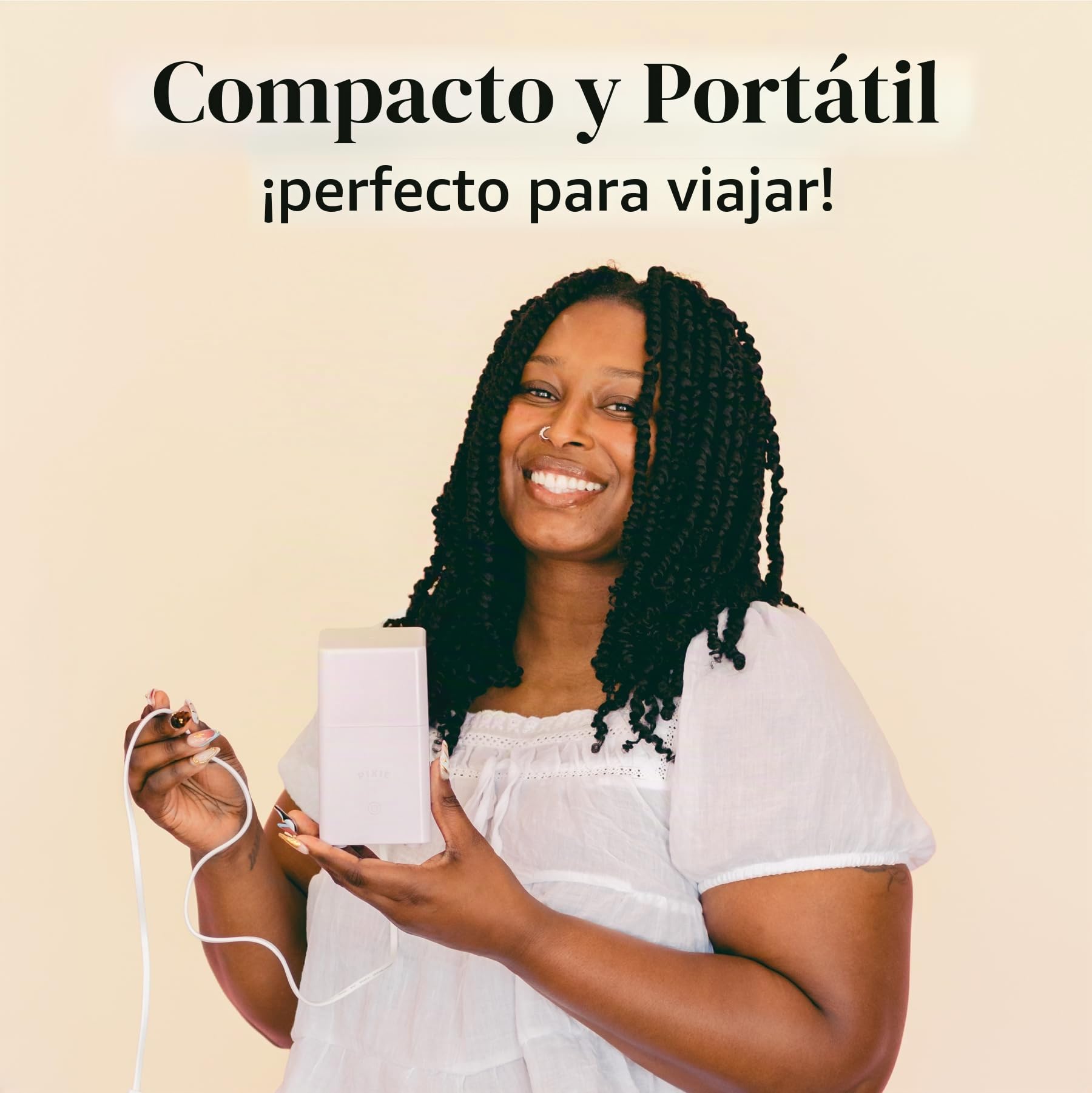 Pixie - Esterilizador de copa menstrual - Clasificado 1 para el mejor vaporizador - Mata el 99.9% de los gérmenes con vapor más limpio - Lava tu taza o disco menstrual en 3 minutos. - Interruptor de