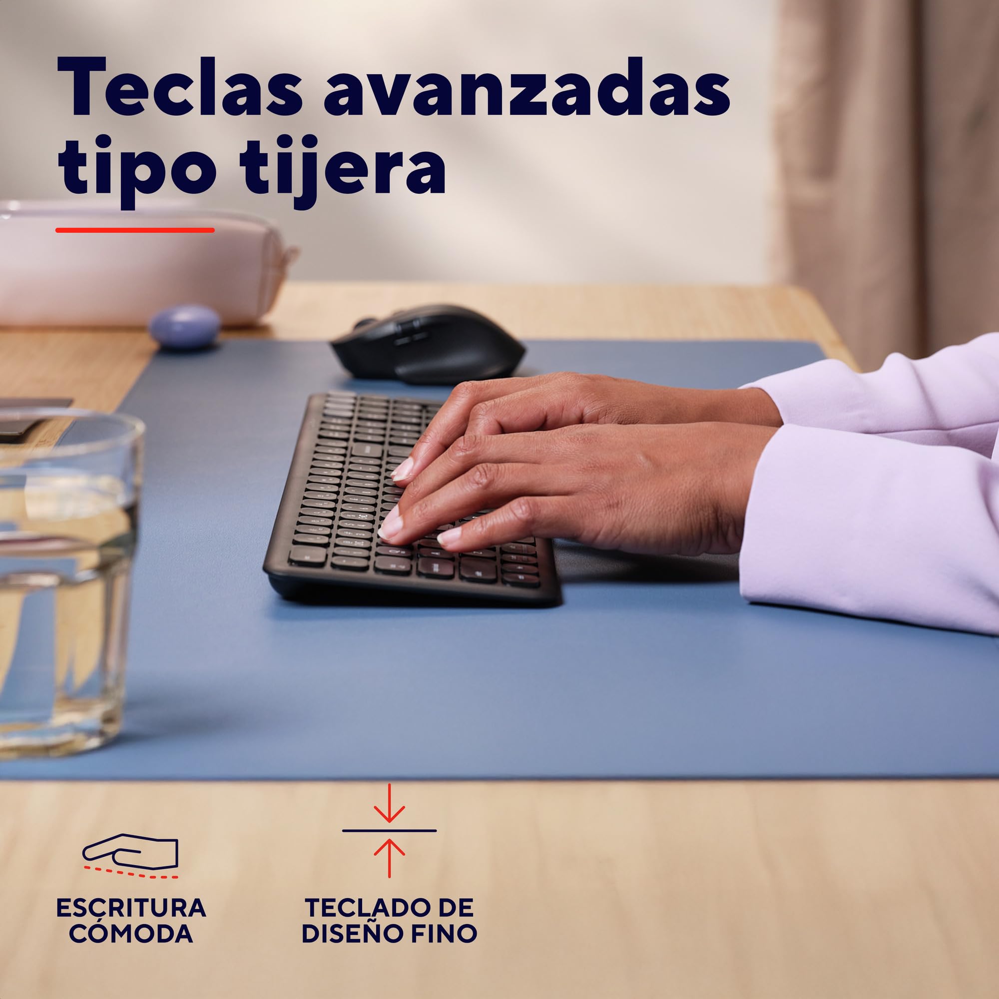 Trust Vaiya Teclado Inalámbrico Bluetooth + 2.4 GHz QWERTY Español, Teclado Bluetooth Multidispositivo Recargable con Numpad, 55% Plástico Reciclado, Windows iOS iPadOS macOS Android, Negro