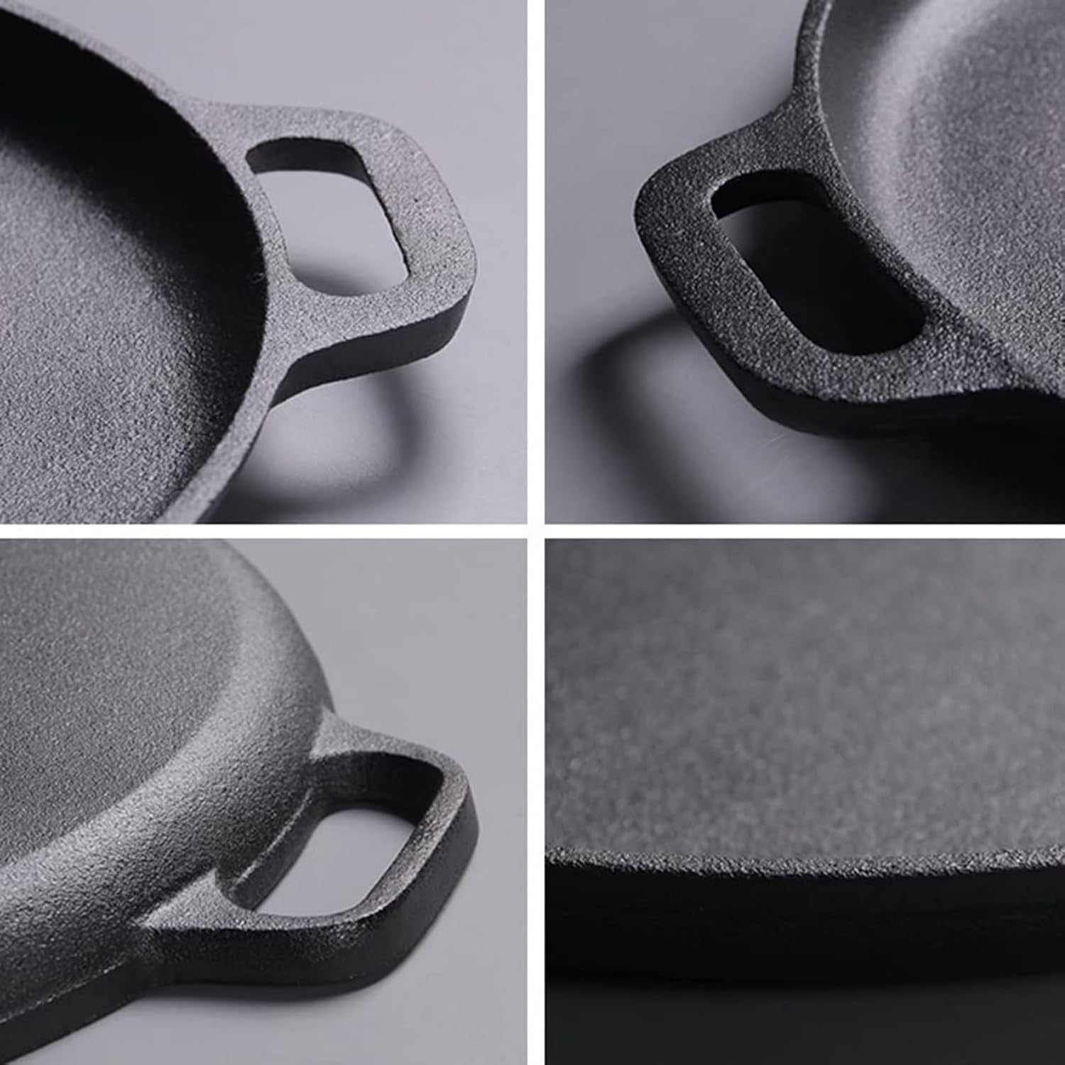 Cast Iron Pizza and Pancake Baking Pan,Thickened Steak Skillet Chicken Griddle for Oven, Grill, Stove or Campfire (13.8inch Pizza Pan)