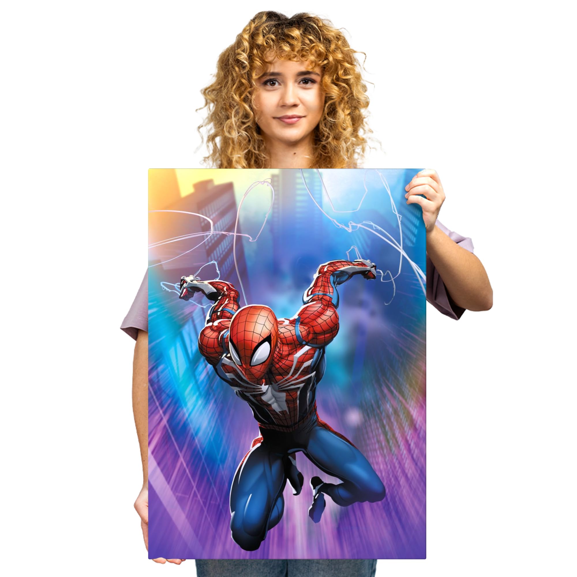 DISPLATE 限定金属ポスター スパイダーマン Amazon.com: Displate Official Spiderman Metal Poster