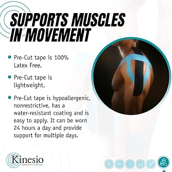 Kinesio 0850989002256 Pre-Cut Application Shoulder Tape