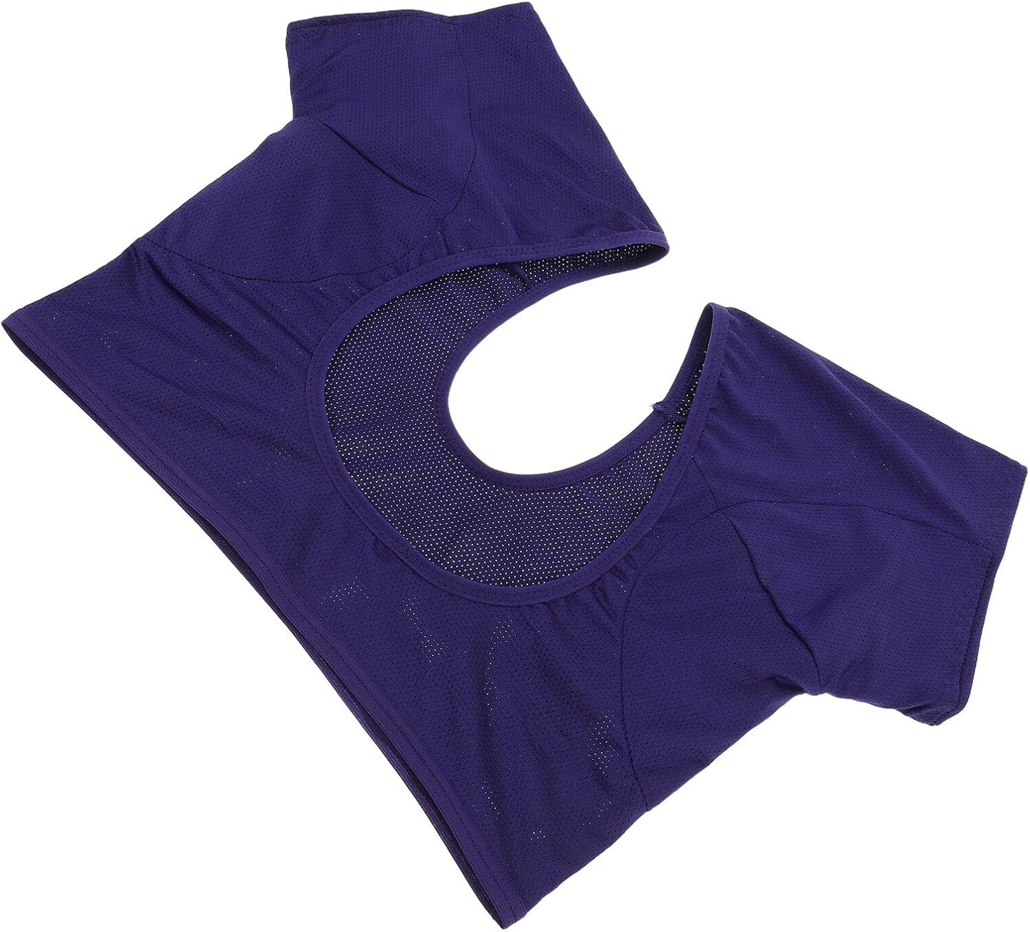 Underarm Sweat Vest for Women, Breathable Mesh Fitness Vest with Sweat-absorbing Pads, Navy Lightweight Sleeveless Training and Running Shirt