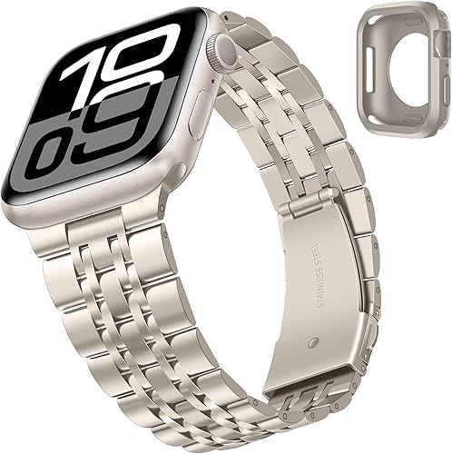 Miniatura 2 de Tasikar Correa compatible con Apple Watch Band de 1.654 pulgadas (Serie 1110) 1.614 pulgadas, 1.575 pulgadas, 1.496 pulgadas, correa de metal de