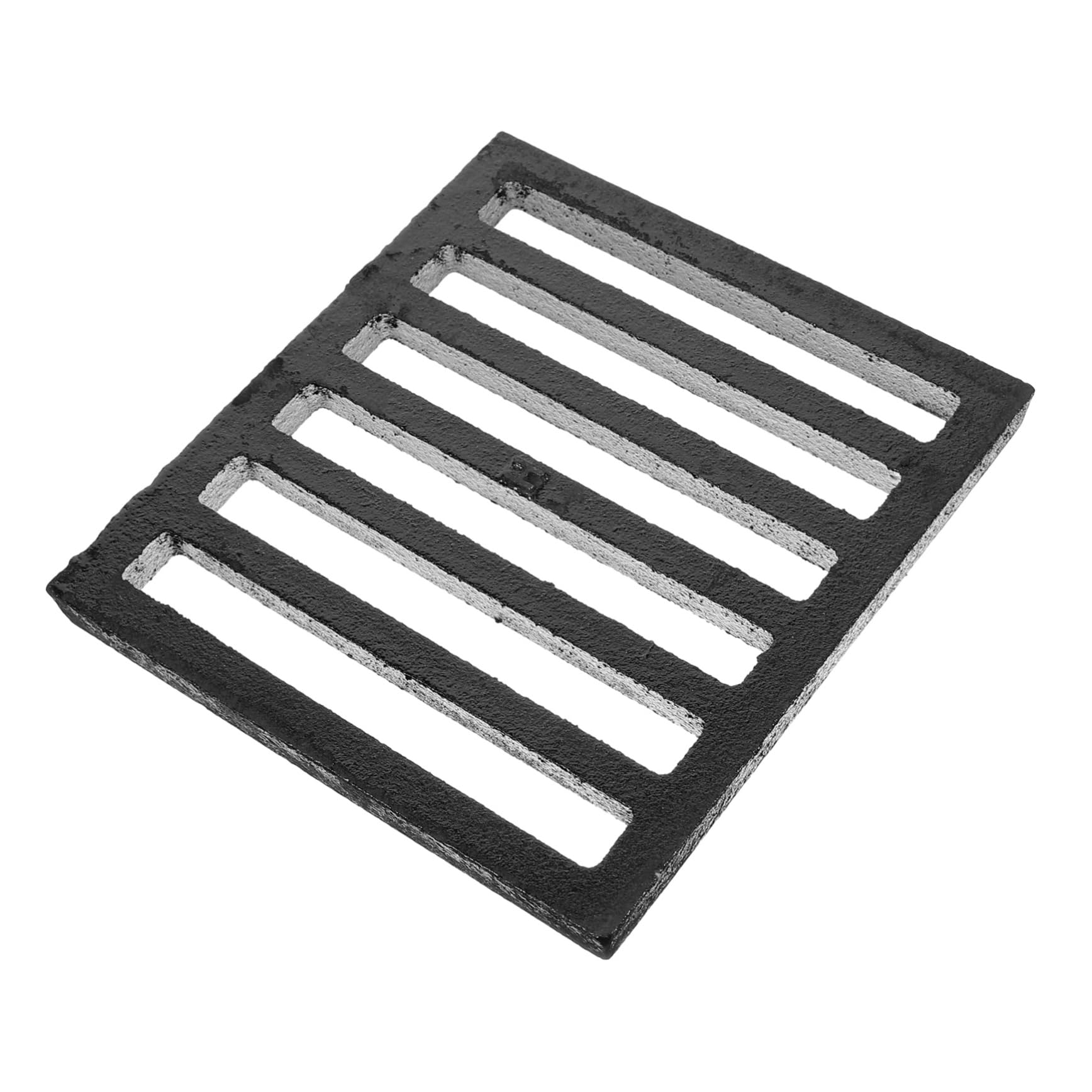 Tapa de Desagüe de Hierro Negra Cuadrada Diseño Antiolor
