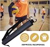 Volleyball Spike Trainer, Volleyball Spike Trainer Adjustable Height Training Strap Practice Aid Black 80x5x5 Cm