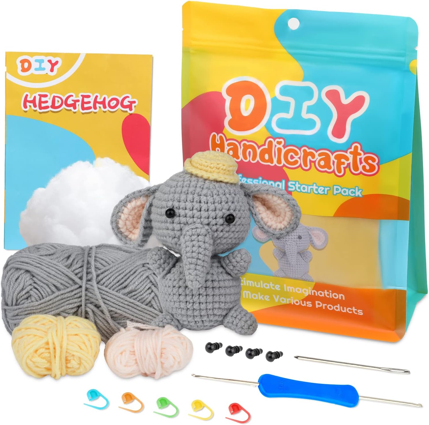 ZMAAGG Beginners Crochet Kit, Crochet Animal Kit, Knitting