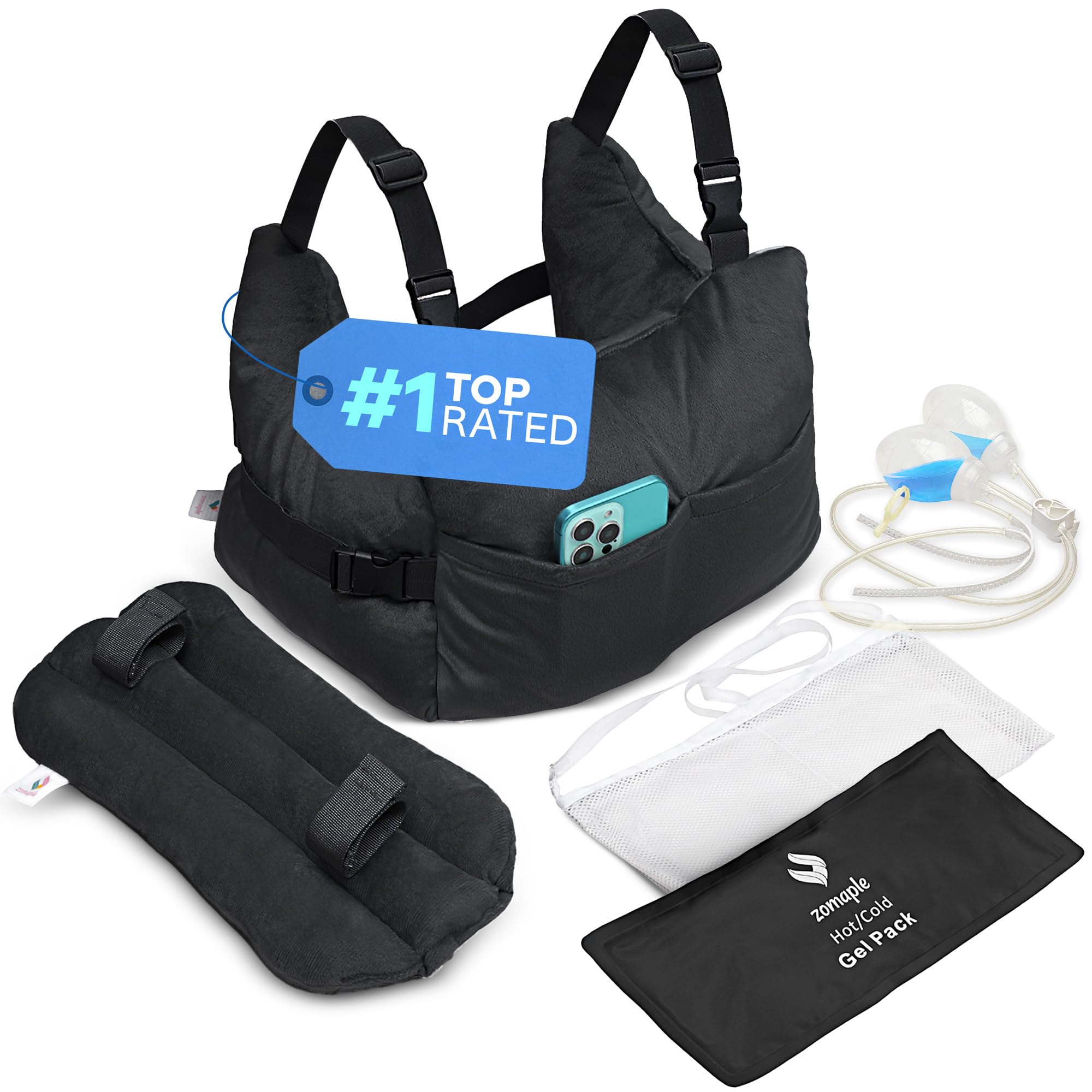 Oreiller de mastectomie double coussin post-chirurgie réduction et augmentation mammaires