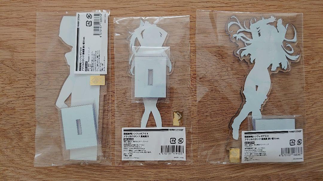 Senki Zessho Symphogear XV Wind Wing Acrylic Stand Set of 3