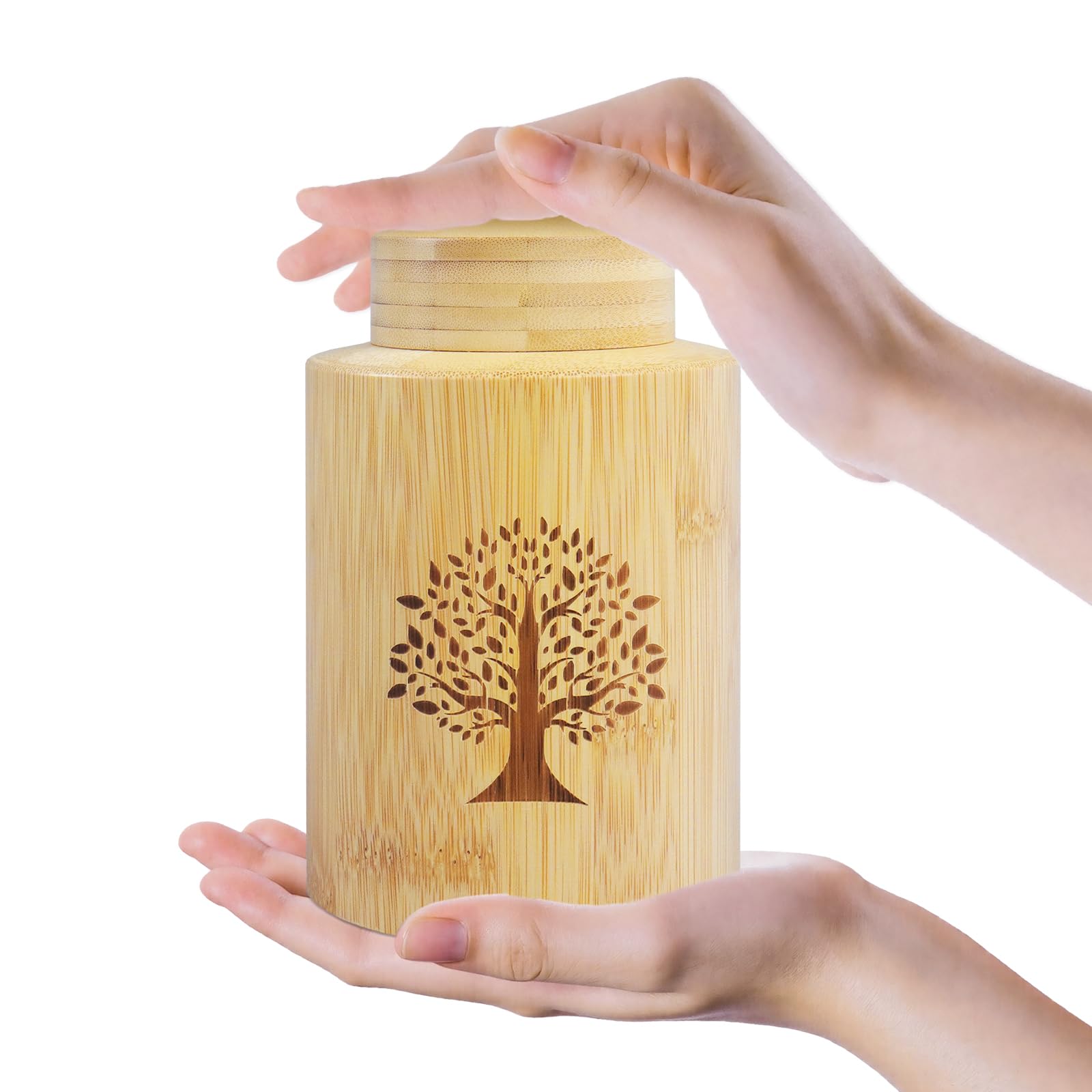 Urna para cenizas, recuerdo de cenizas, urna de madera, recuerdo de tubo de urna pequeña para adultos, humanos, machos, hembras, mascotas, perros, gatos