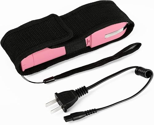 Miniatura 6 de Pistola paralizante - 59 mil millones de pistola aturdidora resistente con linterna LED, incluye correa para la muñeca y funda para cinturón (rosa)