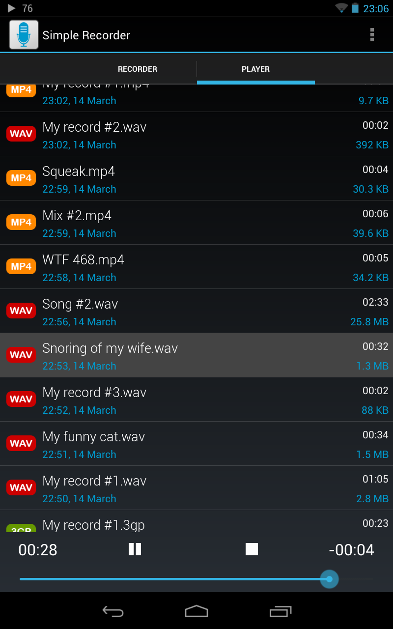 Simple Audio Recorder Simple Voice Recorder - App on the Amazon Appstore