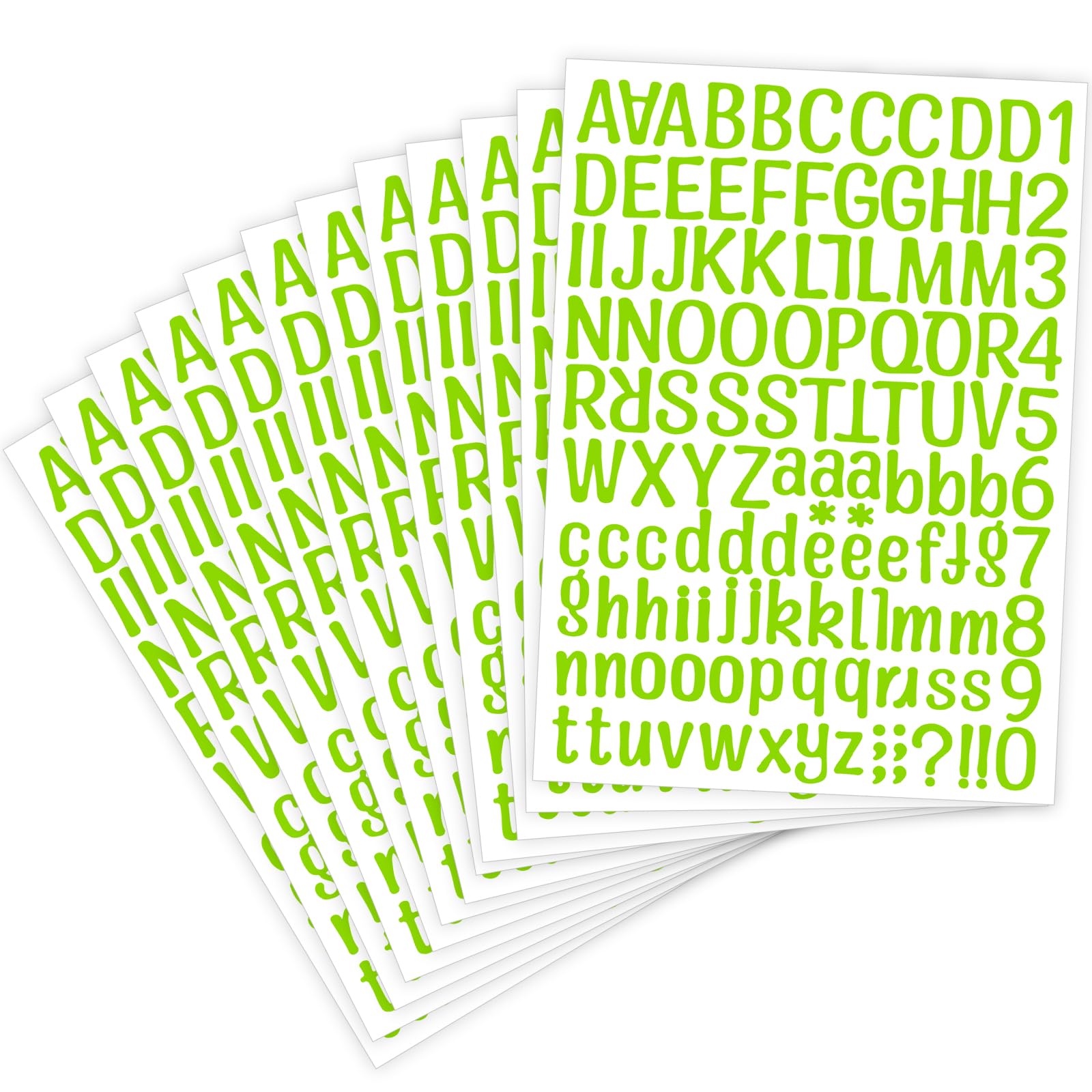1416 Pcs 12 Sheet Small Vinyl Letter Stickers for Scrapbooking,1 inch Letter and Number Stickers for Mailbox, Outside Home,Office,Signs,Window,Door,