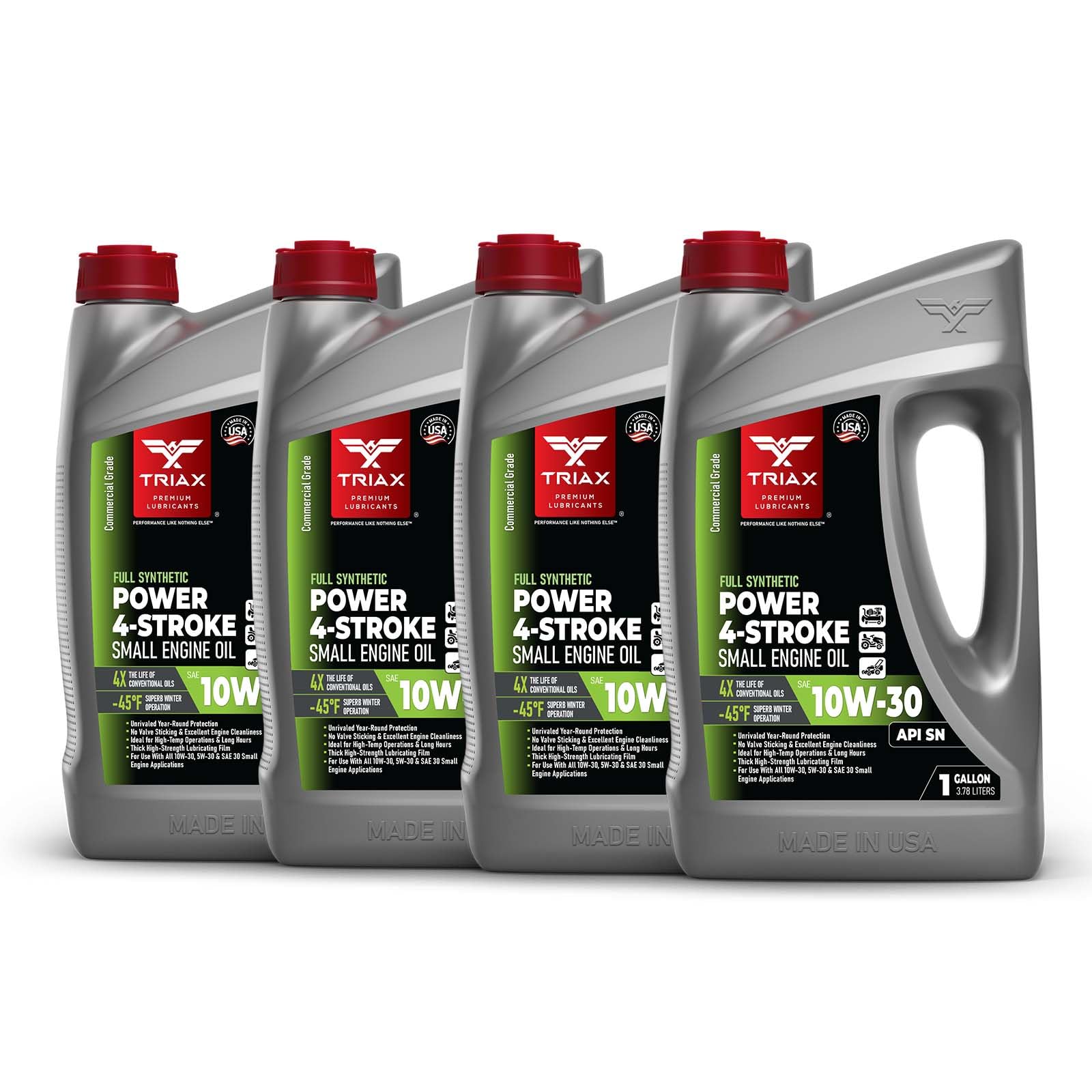 TRIAX Power 4-Stroke 10W-30 4 Gallon Pack