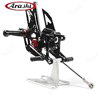 Vista 3 de Arashi (Versión 2.0) Estriberas traseras ajustables para Honda CBR250R 2011-2022 Accesorios de motocicleta Estriberas Reposapiés Juego trasero CBR