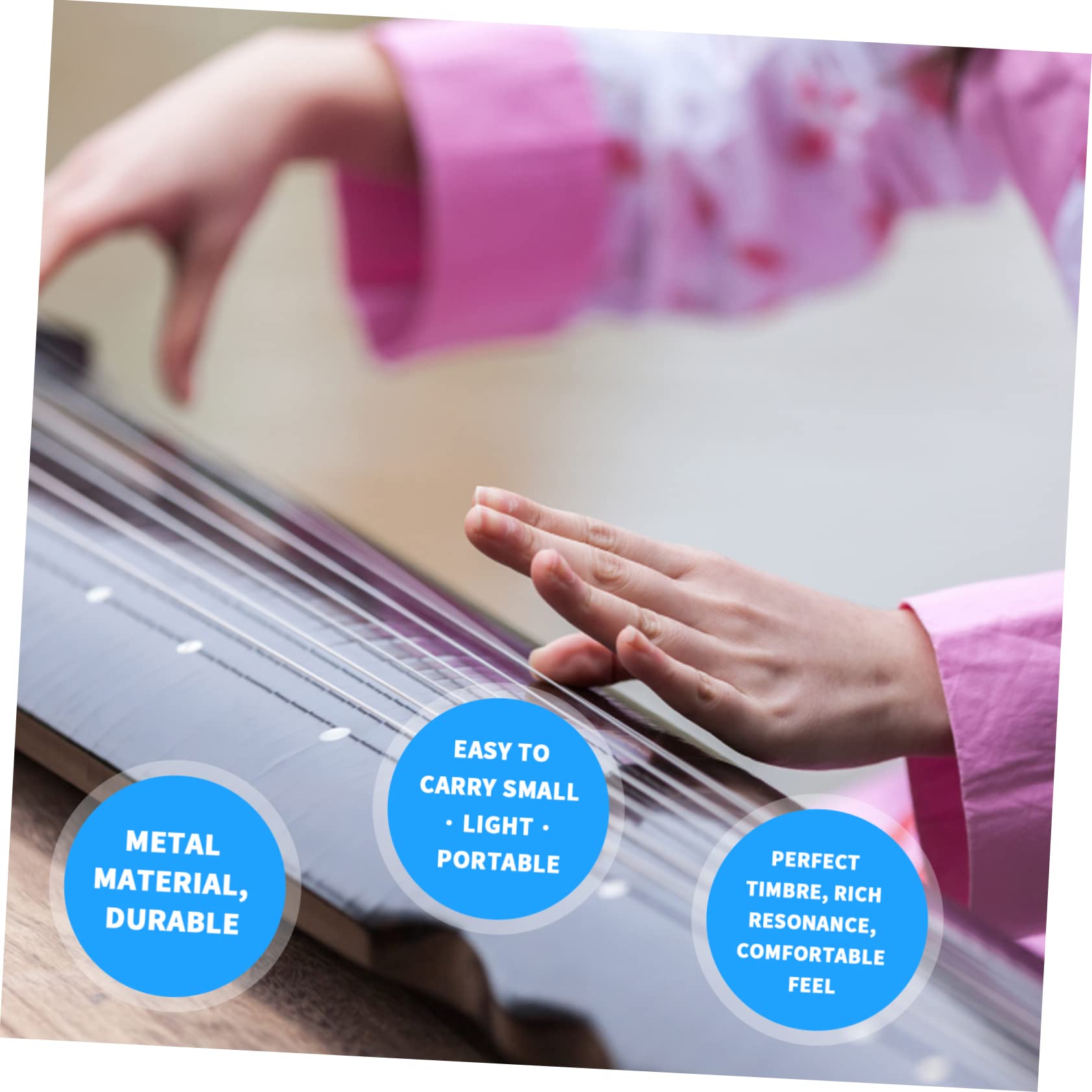FRCOLOR Kompletter Guzheng Saiten mit Stahldrahtkern und Nylonummantelung 21 Stück nicht Leicht zu Brechen für Musikinstrumentezubehör Zufällige Farbe