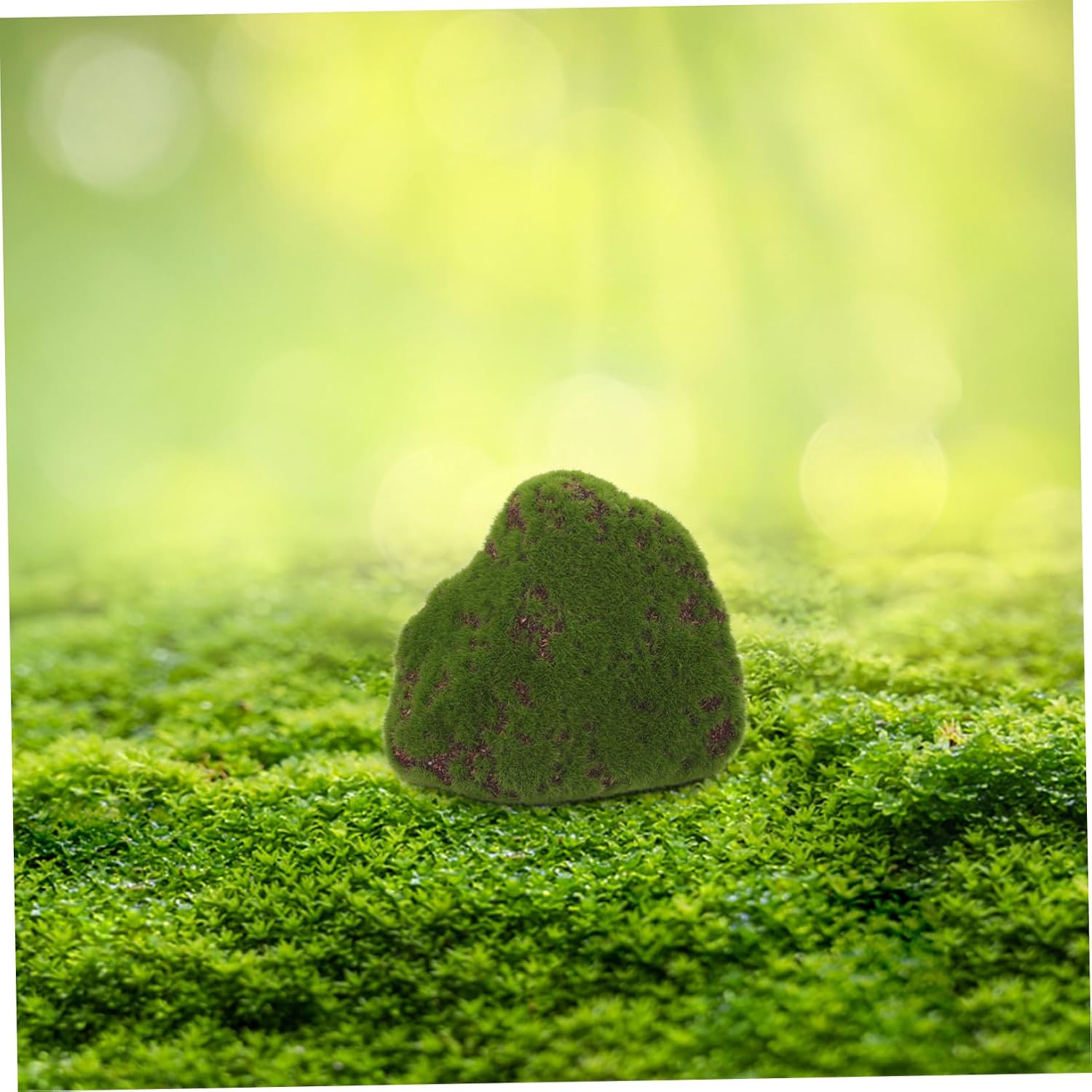 Artificial Moss Stone Terrarium Decor Faux Moss Rock Simulated False Realistic Craft