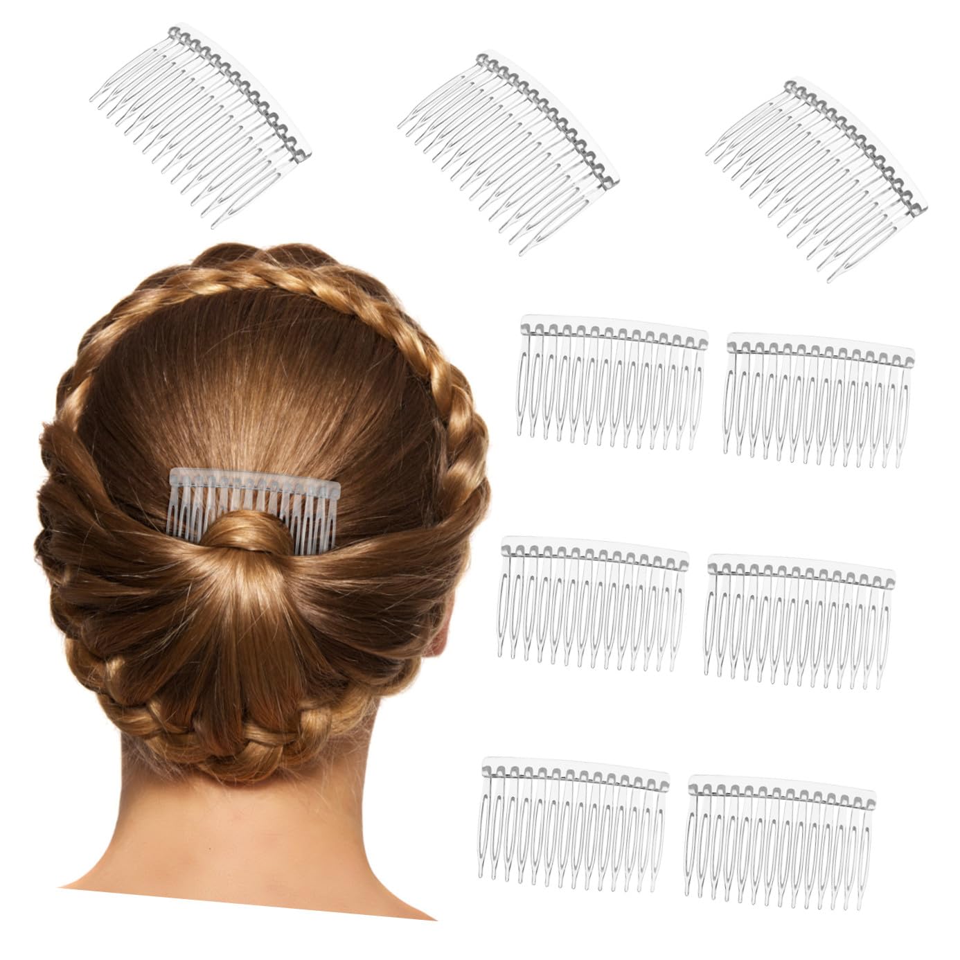 FAVOMOTO Hair Comb & Clips for Bridal Hairstyles